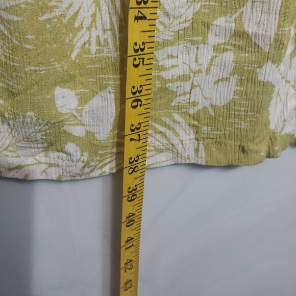 Mudd Women Pants S Colorful Wide Leg Side Slits Beachy Boho Tropical Cottagecore - Picture 7 of 9